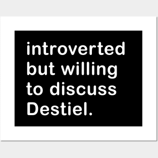 Introverted But Willing To Discuss Destiel Posters and Art